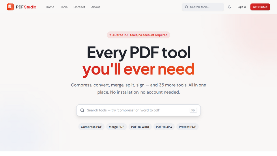 Screenshot of PDF Studio