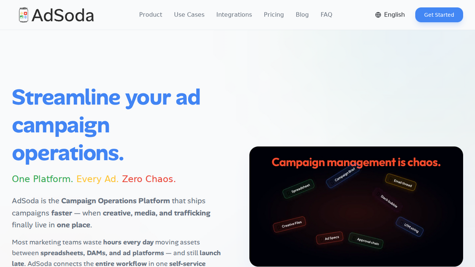 Screenshot of AdSoda