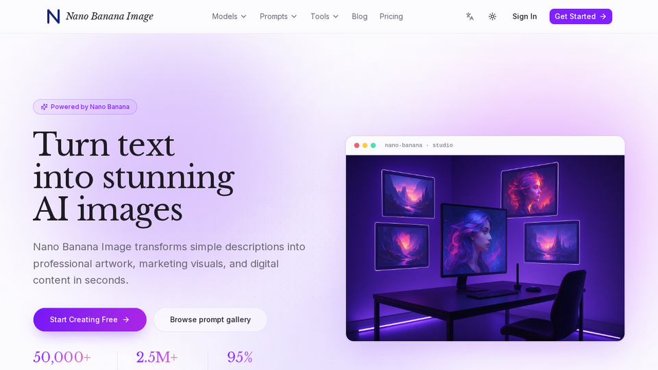 Screenshot of Nano Banana AI Image Gen