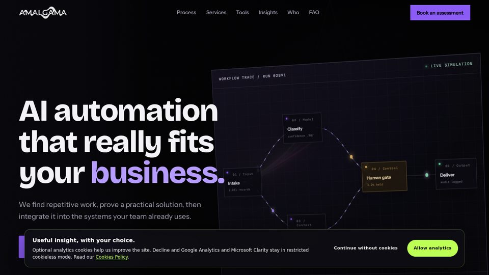 Screenshot of Amalgama