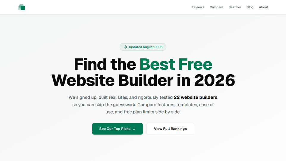 Screenshot of Free Best Website Builde