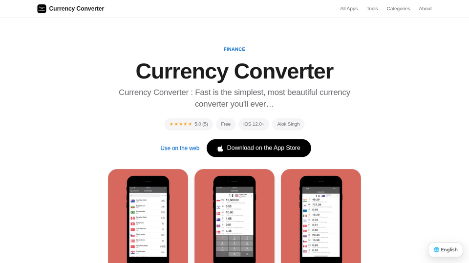 Screenshot of Currency Converter: Fast