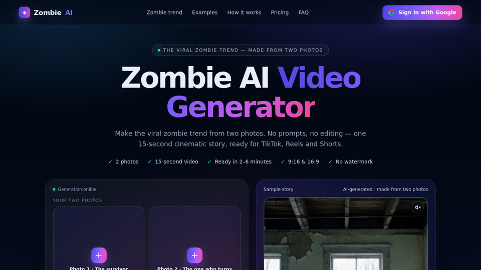 Screenshot of Zombie AI