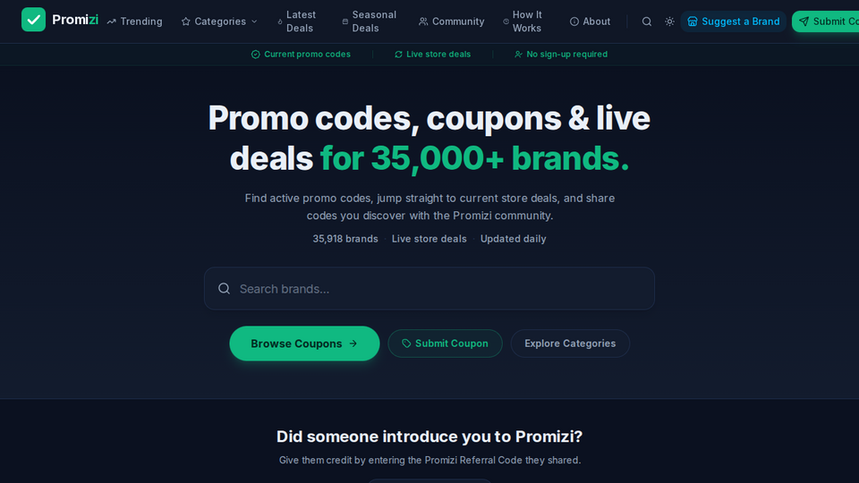Screenshot of Promizi