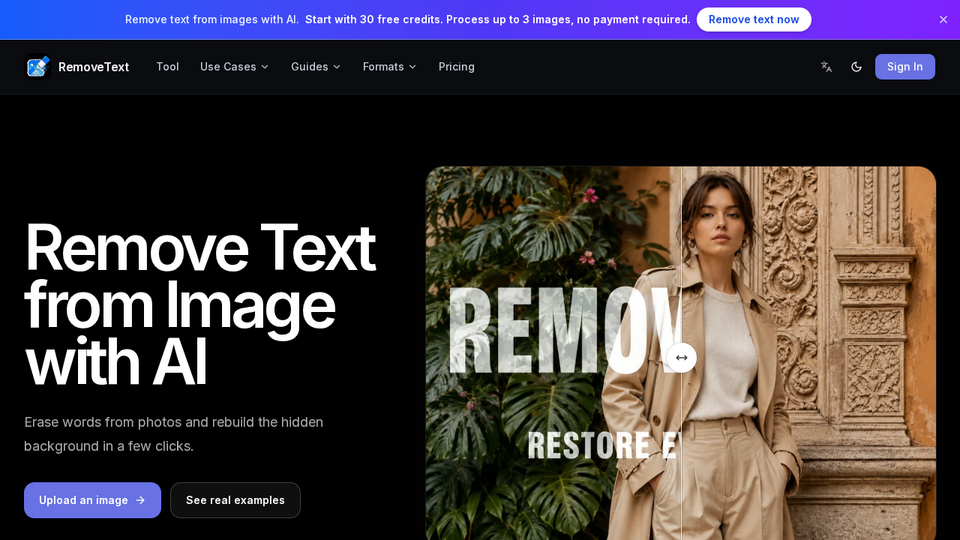 Screenshot of RemoveText