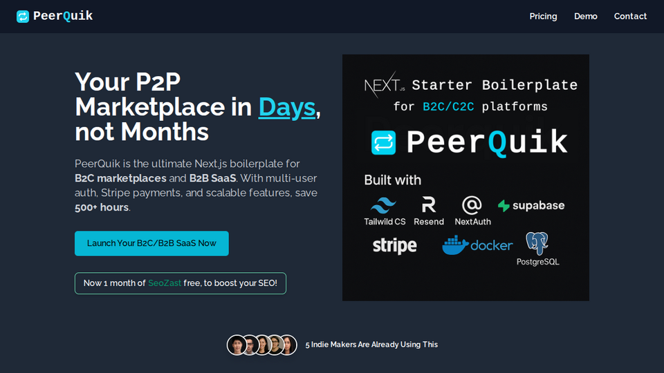 Screenshot of Peerquik