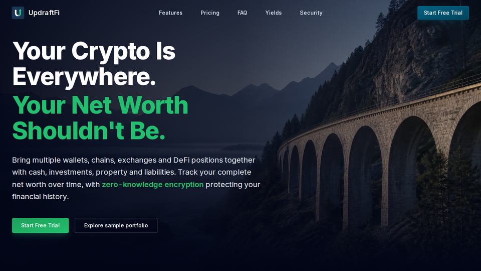 Screenshot of UpdraftFi