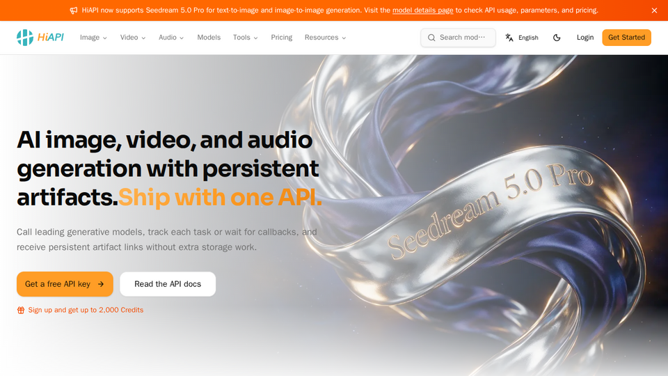 Screenshot of HiAPI