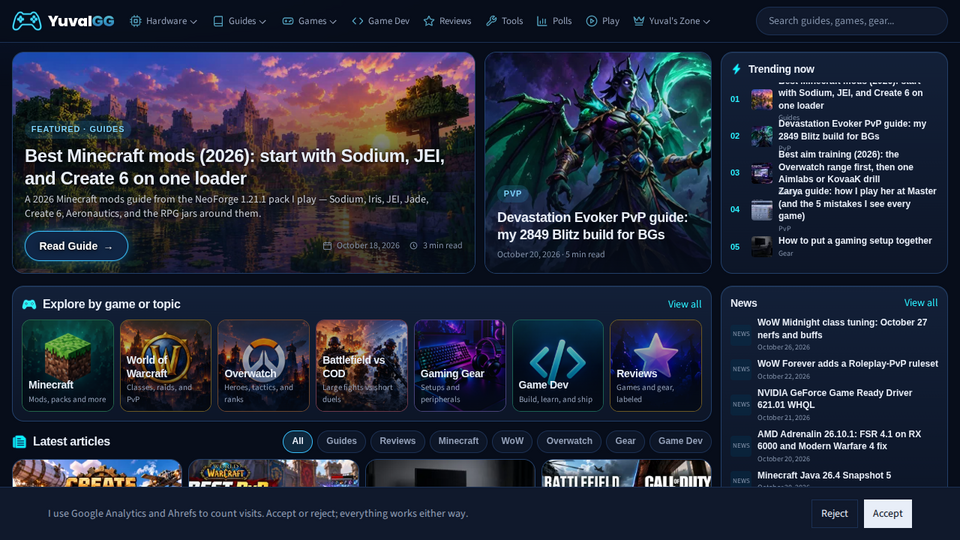 Screenshot of YuvalGG