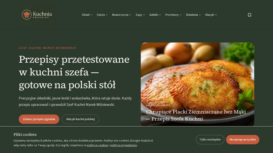 Screenshot of Kuchnia Przepisy
