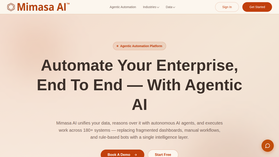 Screenshot of Mimasa AI