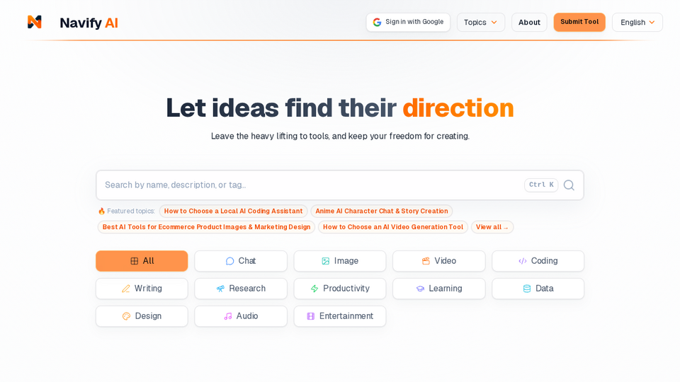 Screenshot of NavifyAI