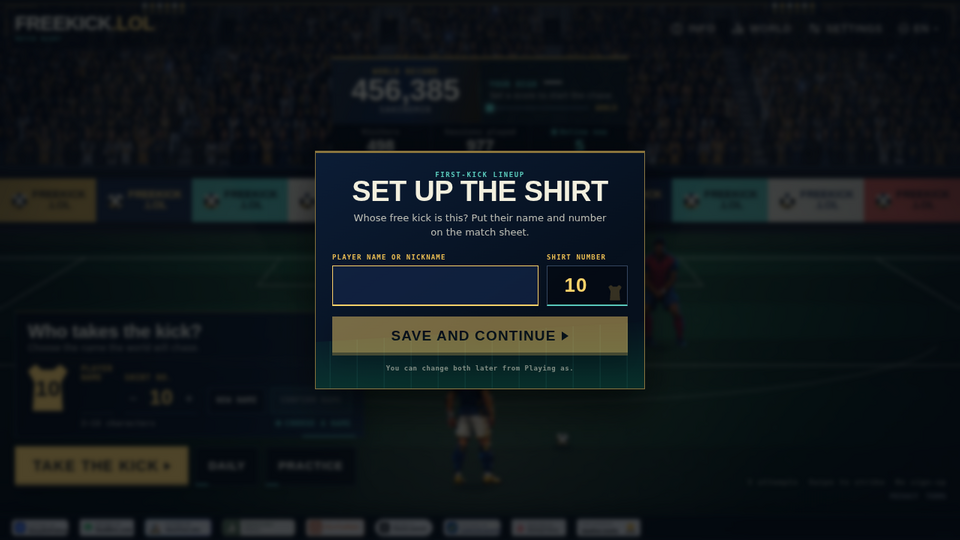 Screenshot of FREEKICK.LOL