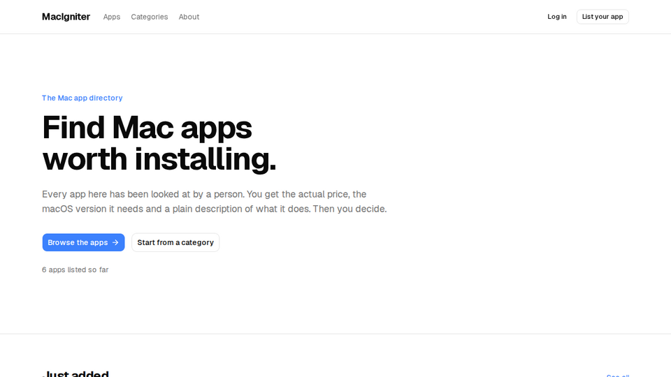 Screenshot of MacIgniter