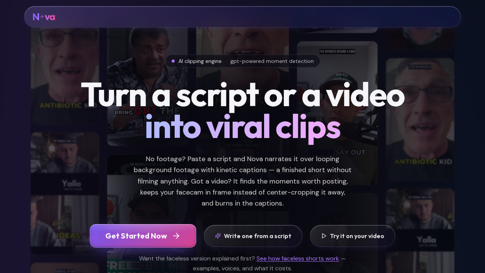 Screenshot of Nova Clipper