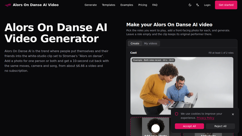 Screenshot of Alors On Danse AI