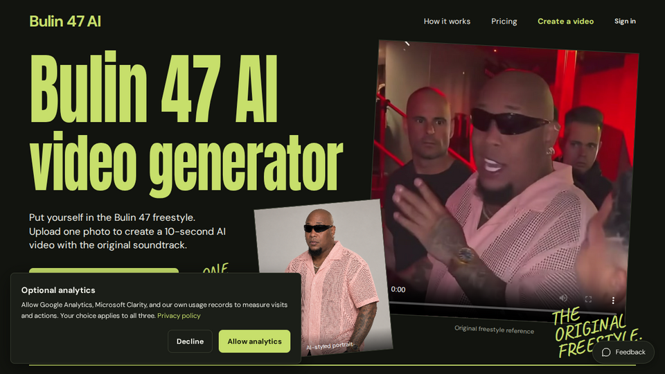 Screenshot of Bulin47AI