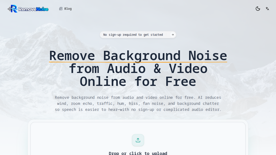 Screenshot of RemoveNoise