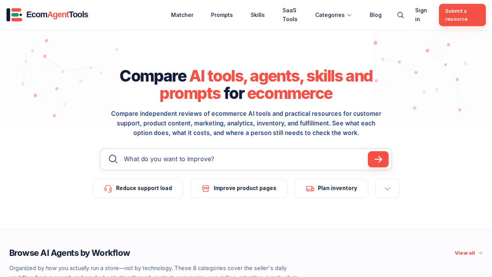 Screenshot of EcomAgentTools