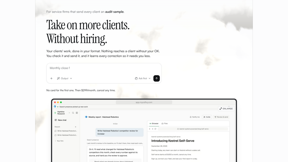 Screenshot of Mycel