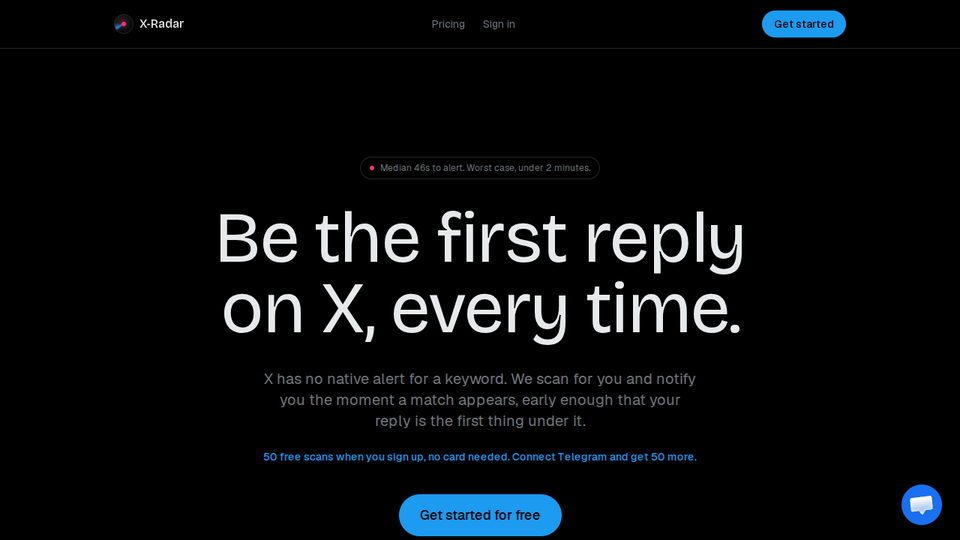 Screenshot of X-Radar