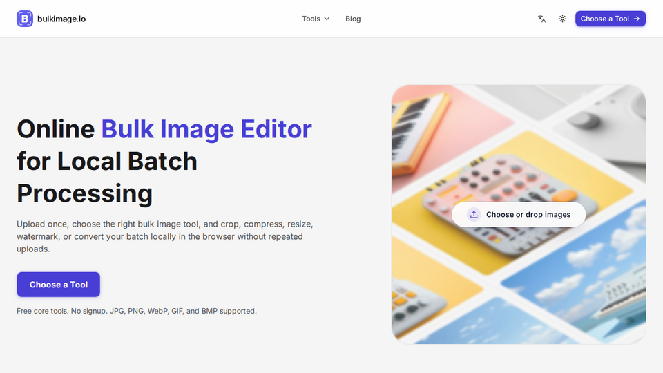 Screenshot of bulkimage.io