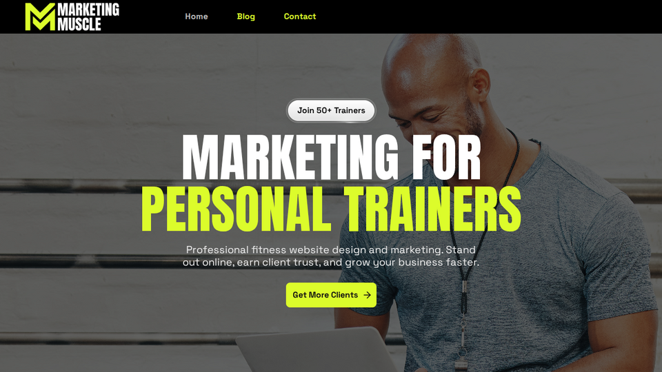 Screenshot of Marketing Muscle