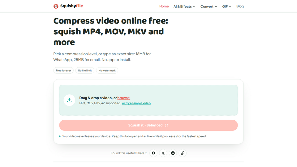 Screenshot of SquishyFile