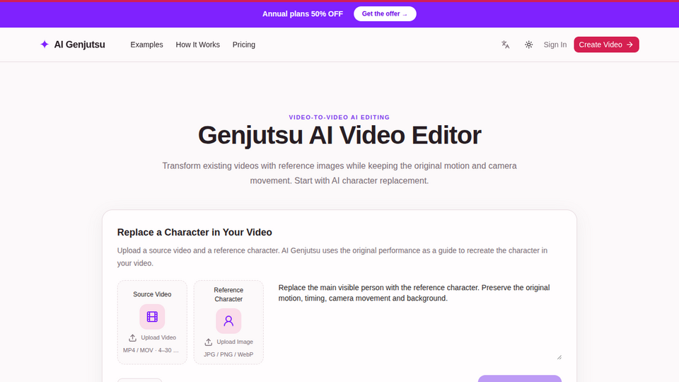 Screenshot of AI Genjutsu