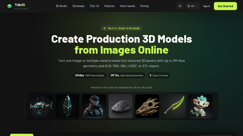 Screenshot of Trilo3D