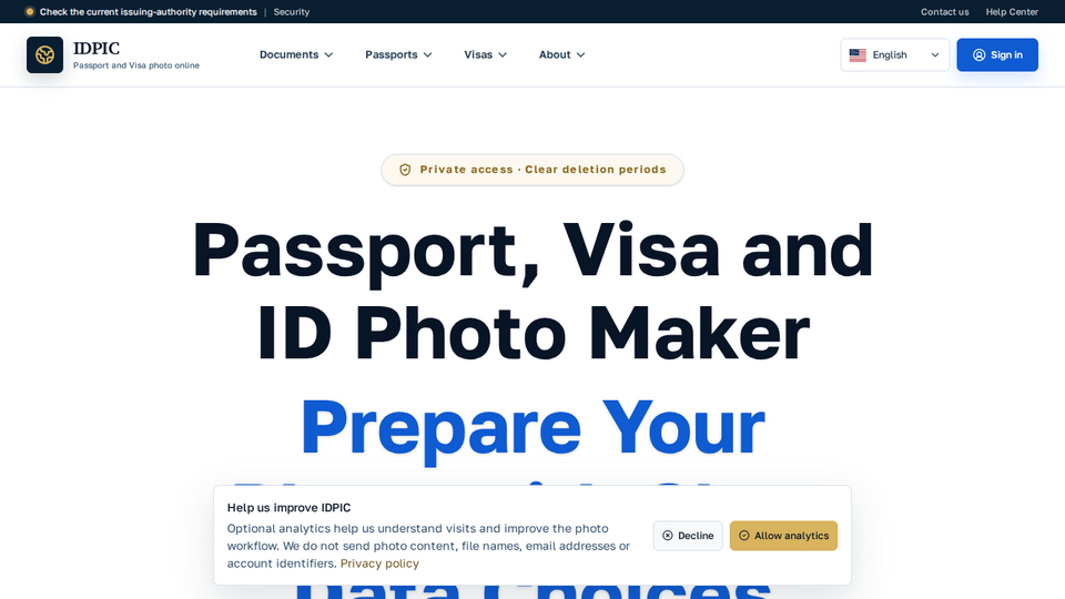 Screenshot of IDPIC