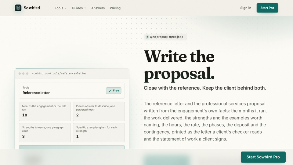 Screenshot of Sowbird