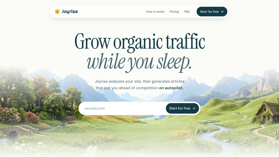 Screenshot of Joyrise