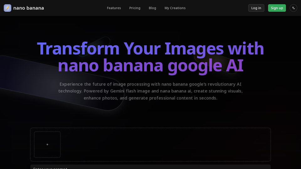 Screenshot of nano banana