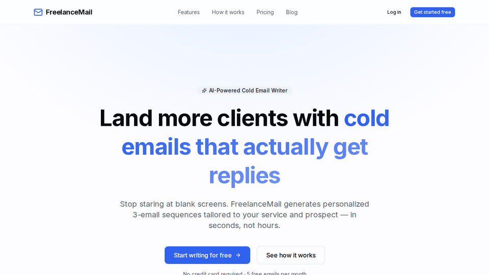 Screenshot of FreelanceMail