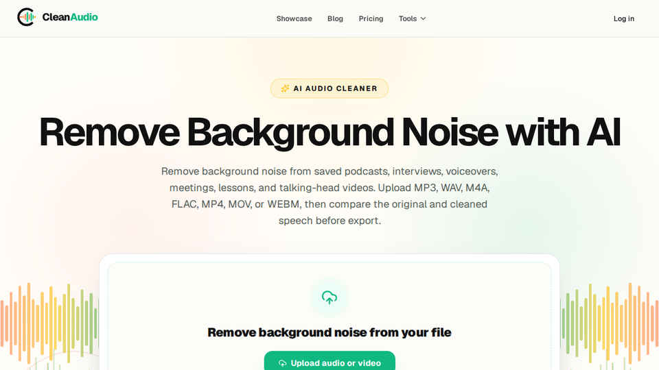 Screenshot of CleanAudio