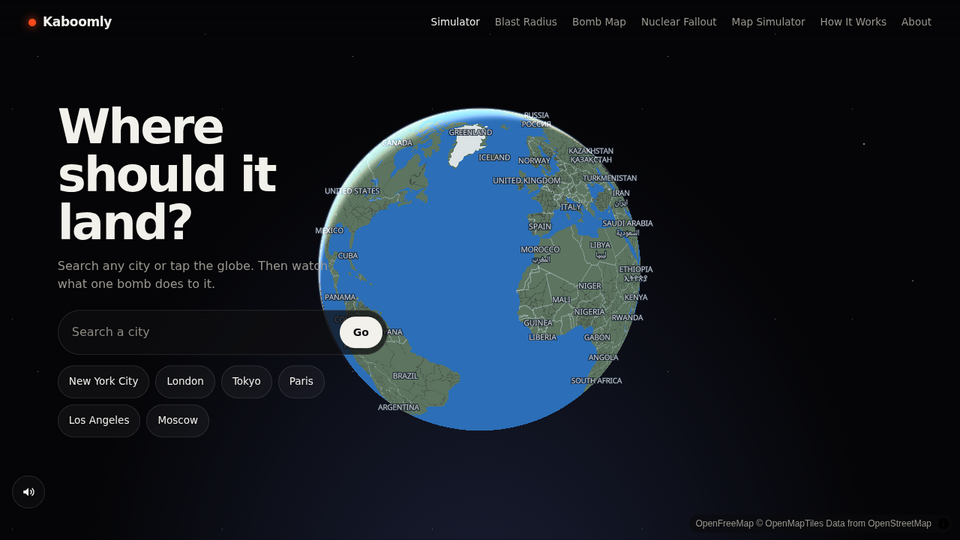 Screenshot of Kaboomly