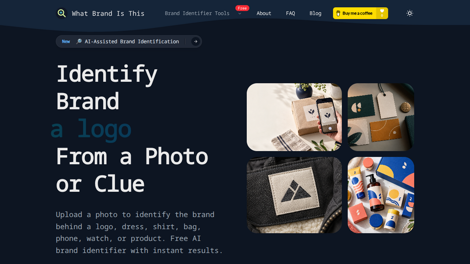 Screenshot of What Brand Is This
