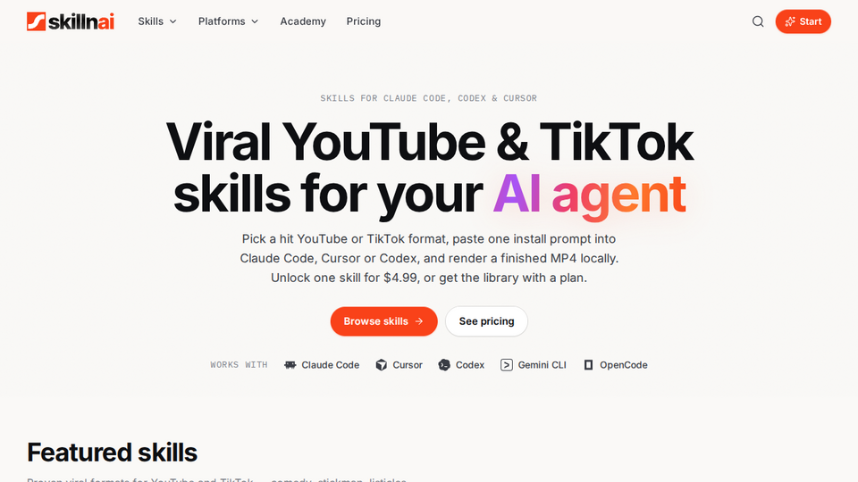 Screenshot of Skillnai
