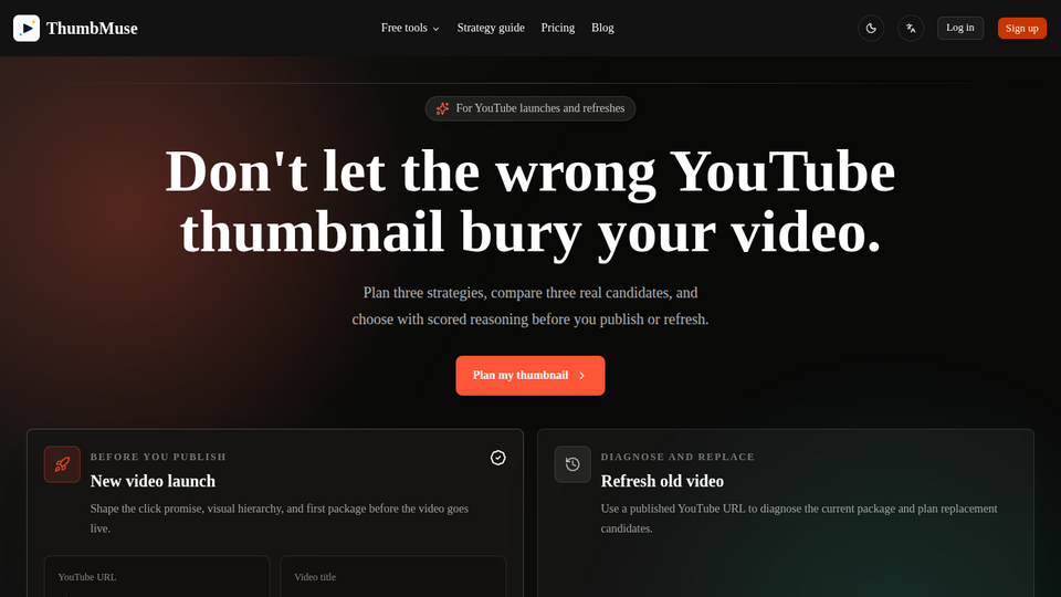 Screenshot of ThumbMuse