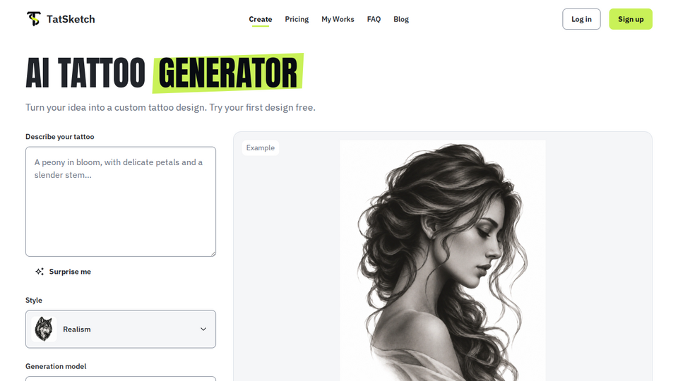 Screenshot of TatSketch