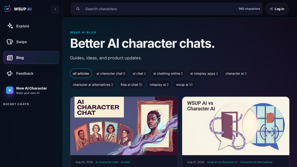 Screenshot of WSUP AI: Free AI Chat