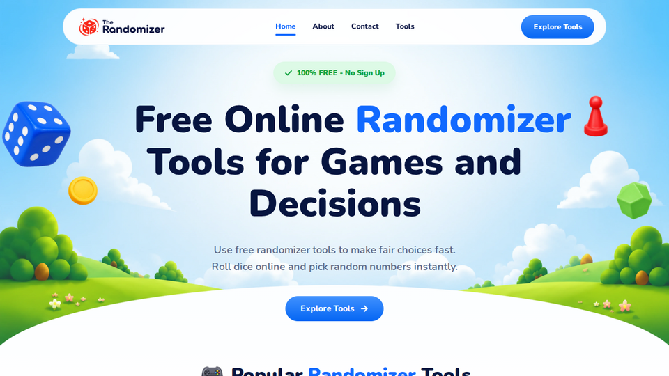 Screenshot of The Randomizer