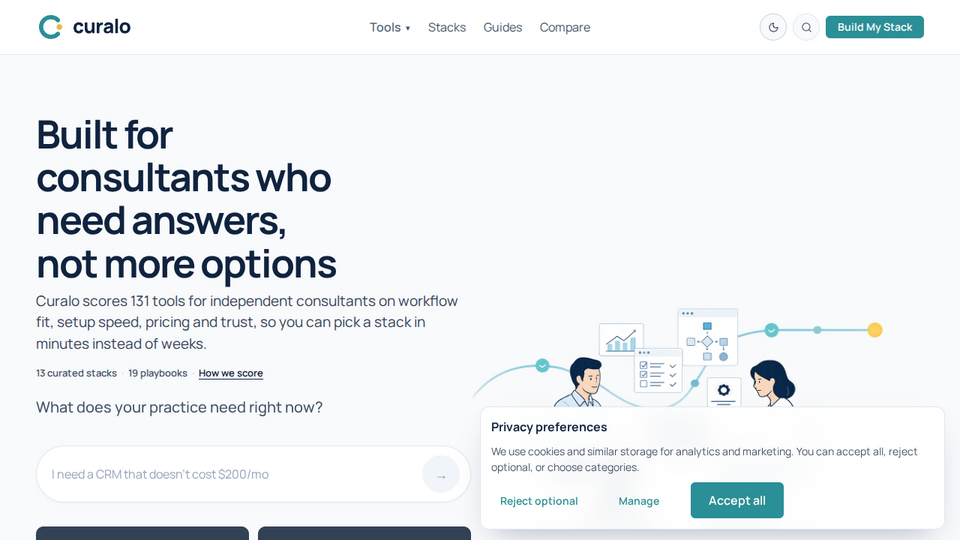 Screenshot of Curalo