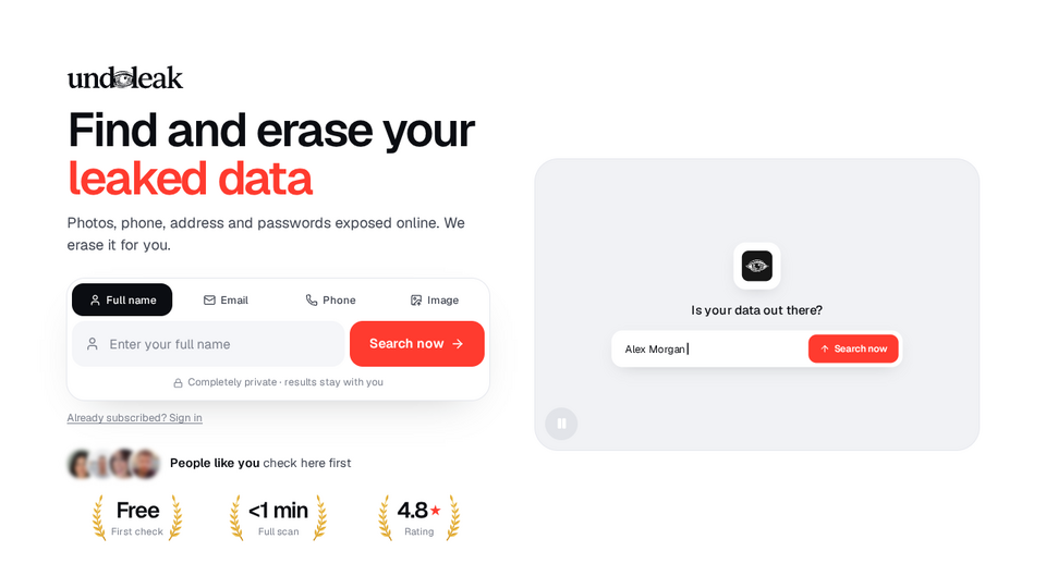 Screenshot of UndoLeak