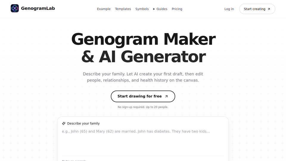 Screenshot of GenogramLab