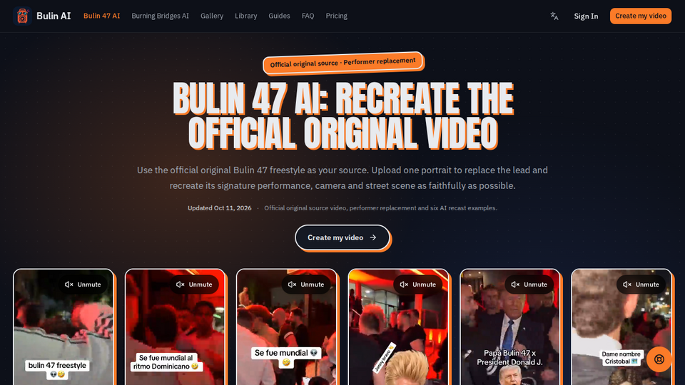Screenshot of Bulin AI