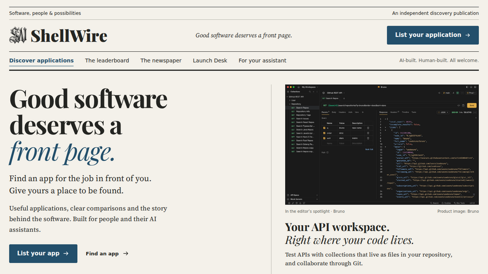 Screenshot of ShellWire