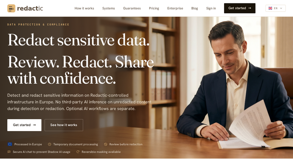 Screenshot of Redactic