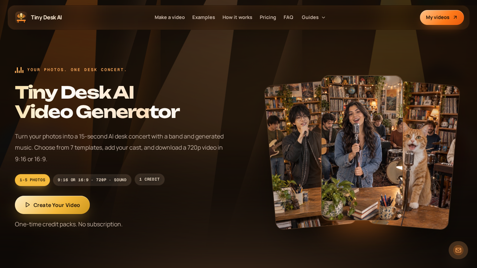Screenshot of Tiny Desk AI